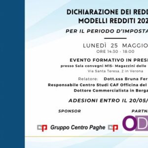 DICHIARAZIONE DEI REDDITI - MODELLI REDDITI 2026 per il periodo d&rsquo;imposta 2025
